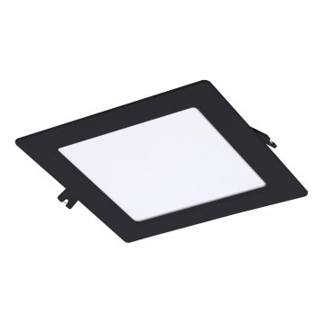 Rabalux - LED ugradna plafonska svetiljka LED/12W/230V 17x17 cm crna