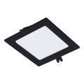 Rabalux - LED ugradna svetiljka LED/6W/230V 12x12 cm crna