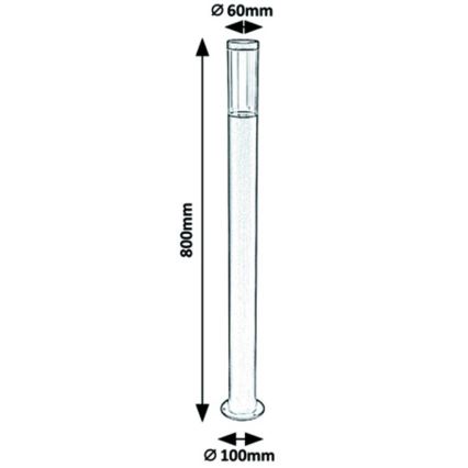 Rabalux - Spoljašnja svetiljka 1xGU10/7W/230V IP44 80 cm