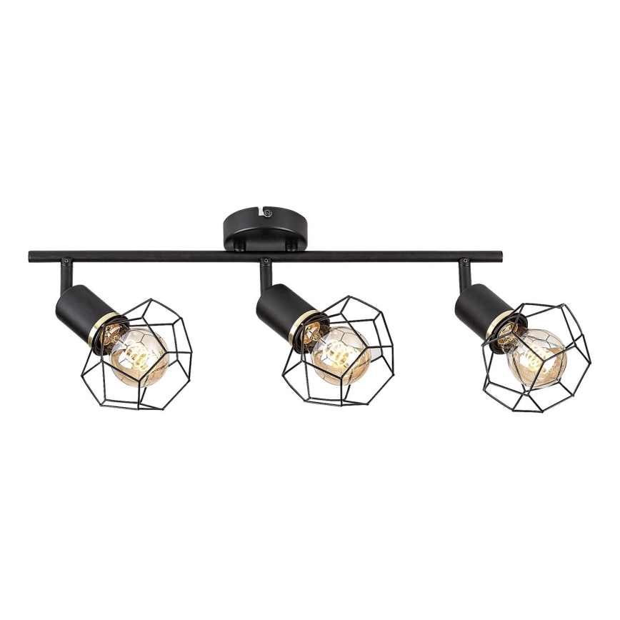 Rabalux - Spot svetiljka 3xE27/40W/230V crna