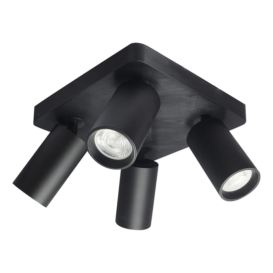 Rabalux - Spot svetlo 4xGU10/7W/230V crno