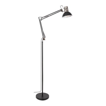Rabalux - Stojna lampa 1xE27/40W/230V crna/sjajni hrom