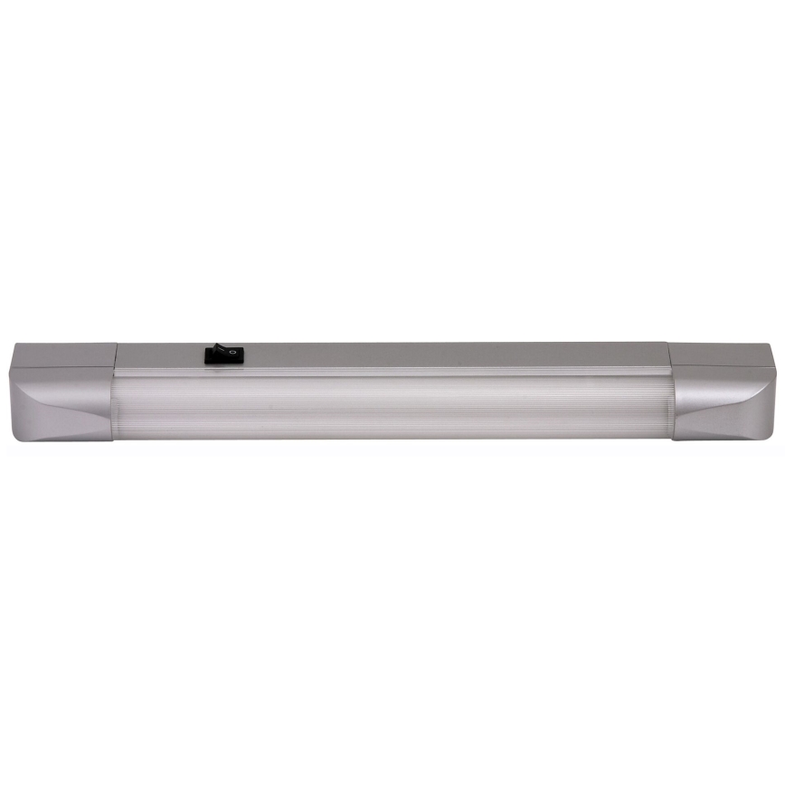 Rabalux - Svetlo za ugradnju ispod kuhinjskih elemenata BAND LIGHT 1xG13/10W/230V 39,5 cm srebrno
