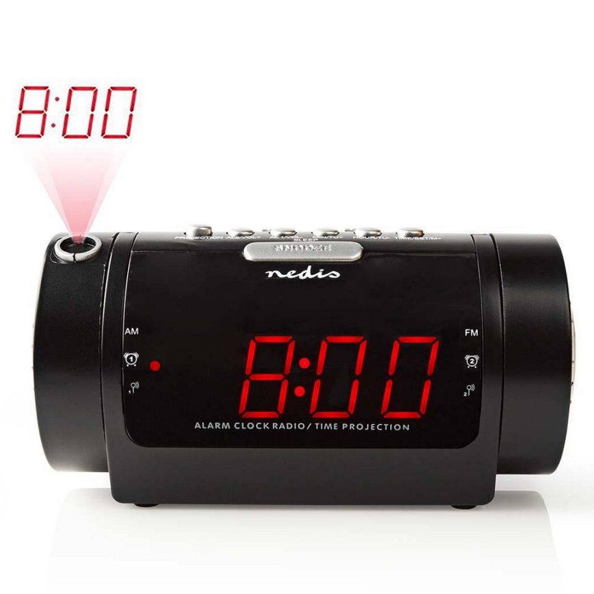 Radio-budilnik sa LED displejom i projektorom 230V