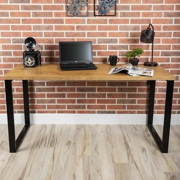 Radni sto BLAT 160x60 cm crna/braon