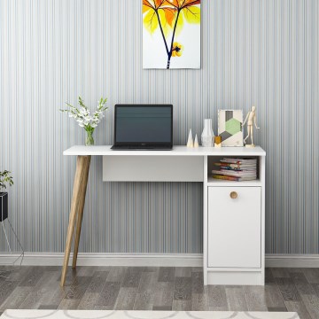 Radni sto CANNAS 110x74 cm beli/braon
