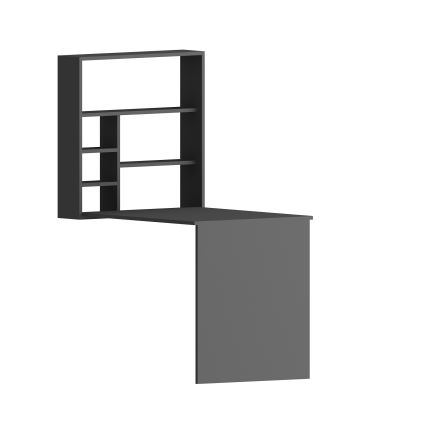Radni sto sa policom SEDIR 154,2x90 cm antracit