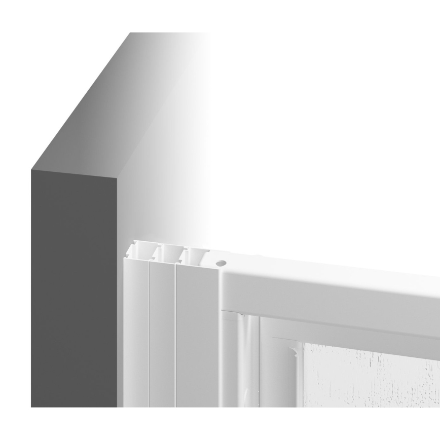 Ravak 940701R211 - Fiksna tuš stena SUPERNOVA 90x198 cm bela