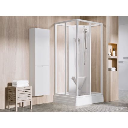 Ravak A007701120 - Kvadratna tuš-kada ANGELA 90x90 cm bela