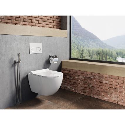 Ravak X01516 - Viseće WC UNI CHROME keramika/bela