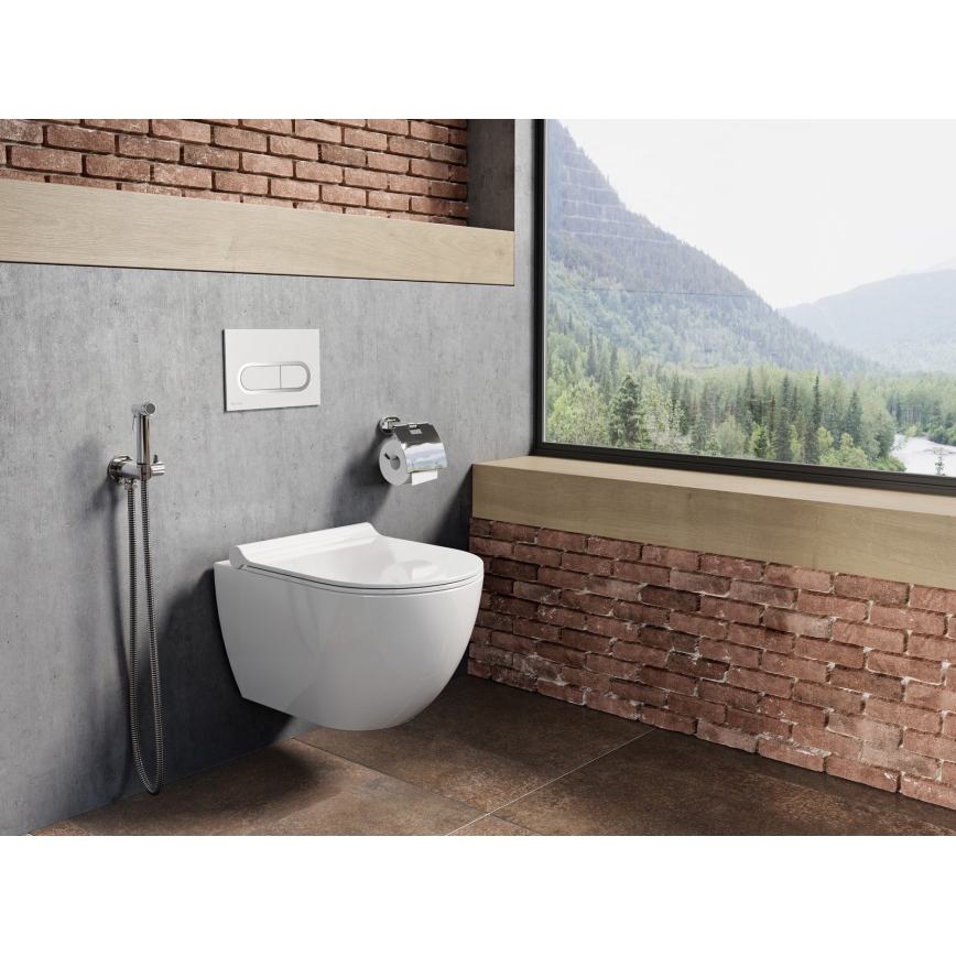 Ravak X01516 - Viseće WC UNI CHROME keramika/bela