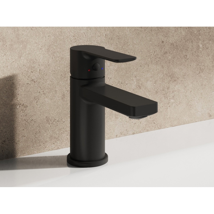 Ravak X070488 - Baterija za umivaonik SOLAR 13,5 cm crna