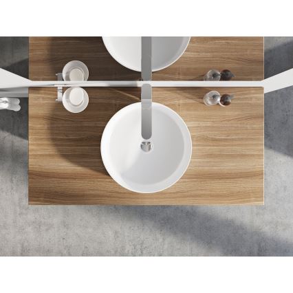 Ravak XJX01140002 - Umivaonik za ugradnju na ploču UNI SLIM Ø 40 cm keramika/bela