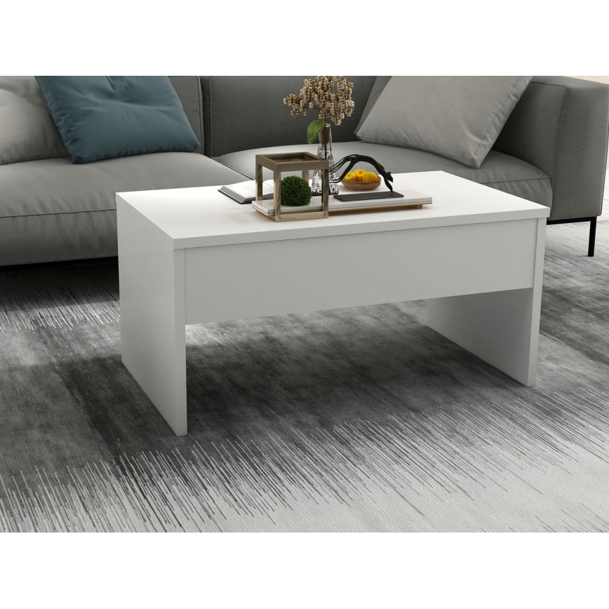 Razvlačeći konferencijski sto AKILLI 44,8x90 cm beli