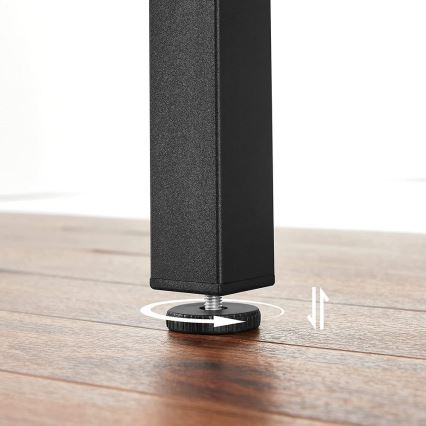 Razvlačni trpezarijski sto ELDUR braon/crna