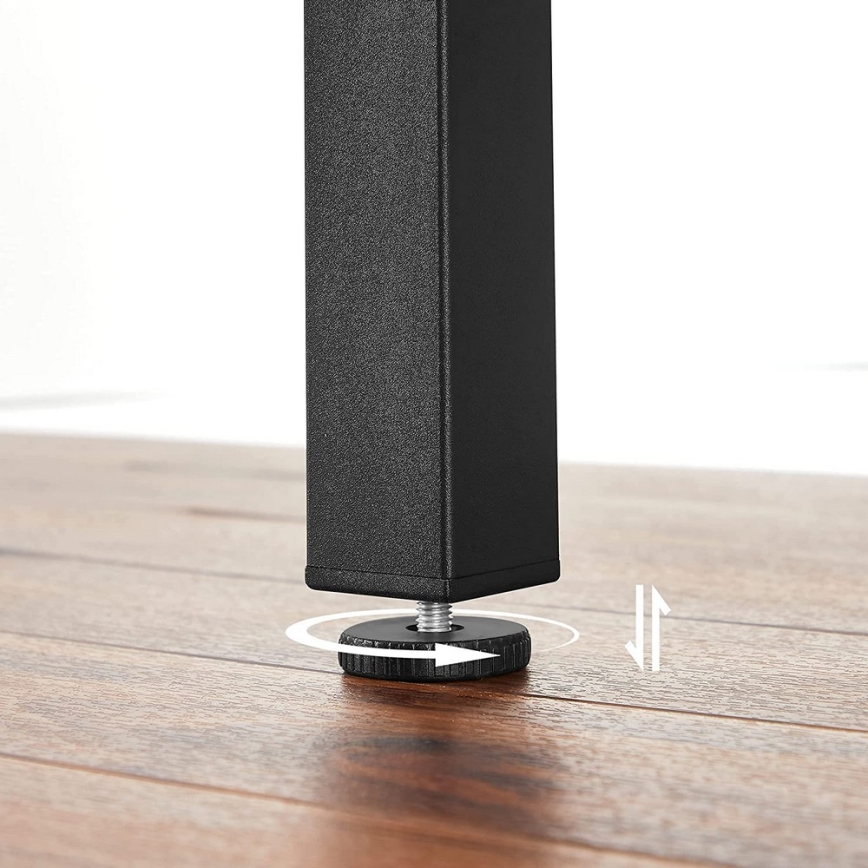 Razvlačni trpezarijski sto ELDUR braon/crna