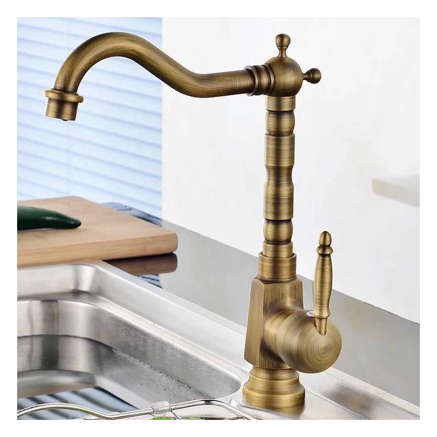 REA-B2150 - BONA baterija za umivaonik 28,5 cm, brušeno zlato