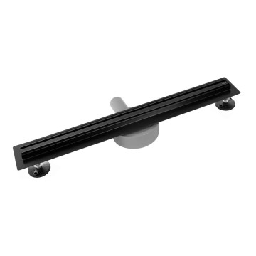 REA-G2710 - Linijski slivnik NEOX SLIM 70 cm nerđajući čelik/crna