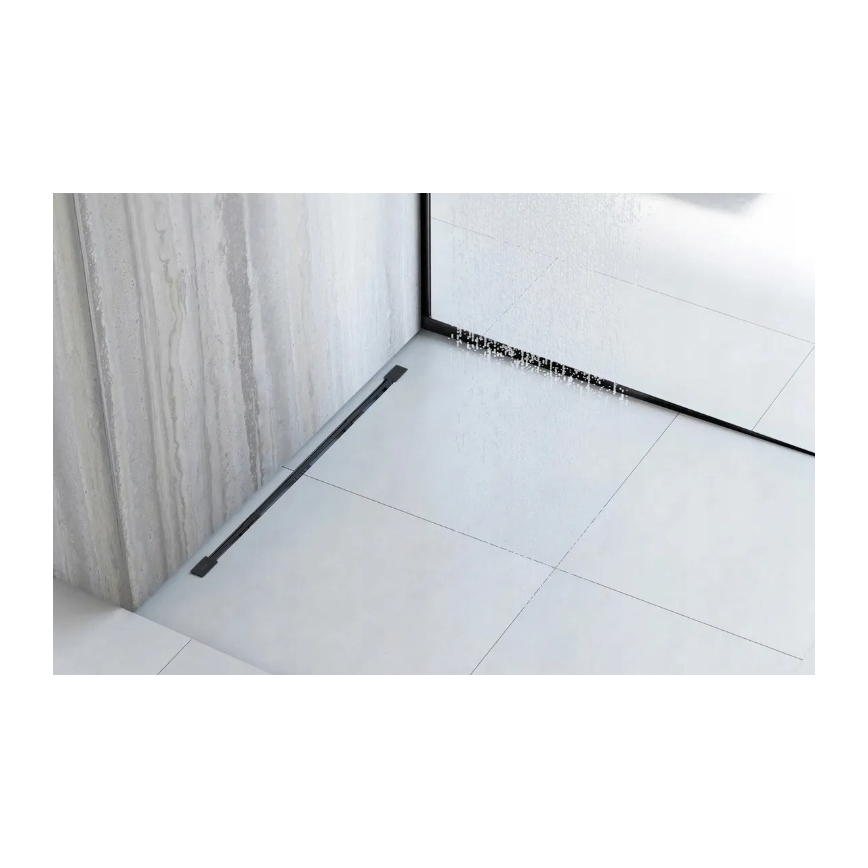REA-K3218 - Nagibna šina 140 cm crna