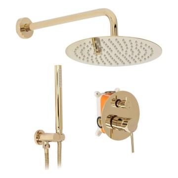 REA-P4110 - Tuš set sa podžbuknom baterijom LUNGO zlatna