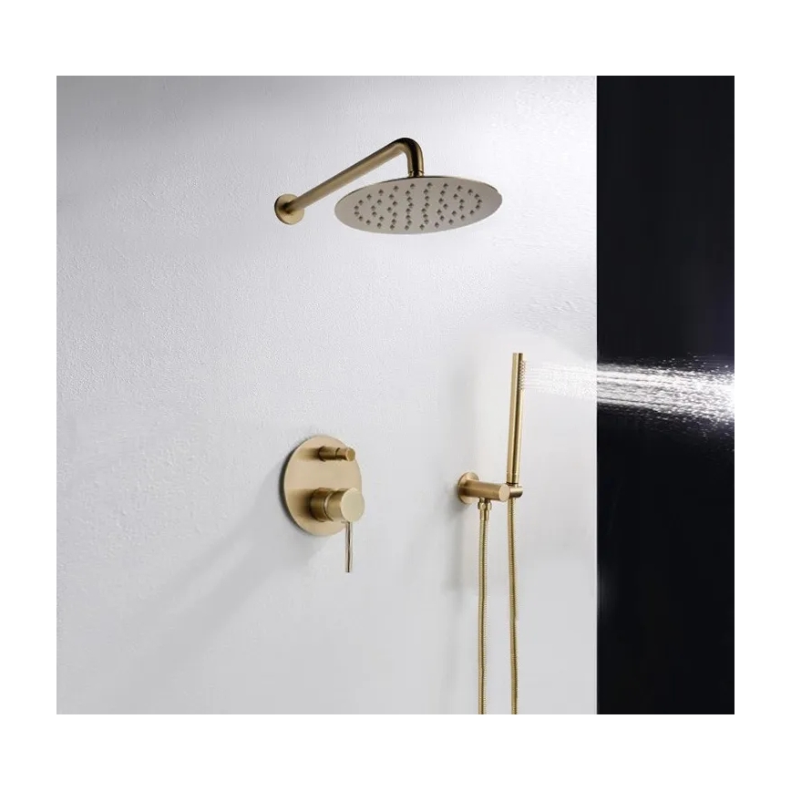 REA-P4110 - Tuš set sa podžbuknom baterijom LUNGO zlatna