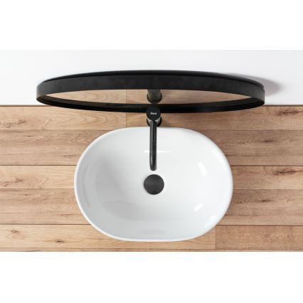 REA-U0416 - Umivaonik na radnu ploču AMELIA 34,5x48 cm keramika/sjajna bela