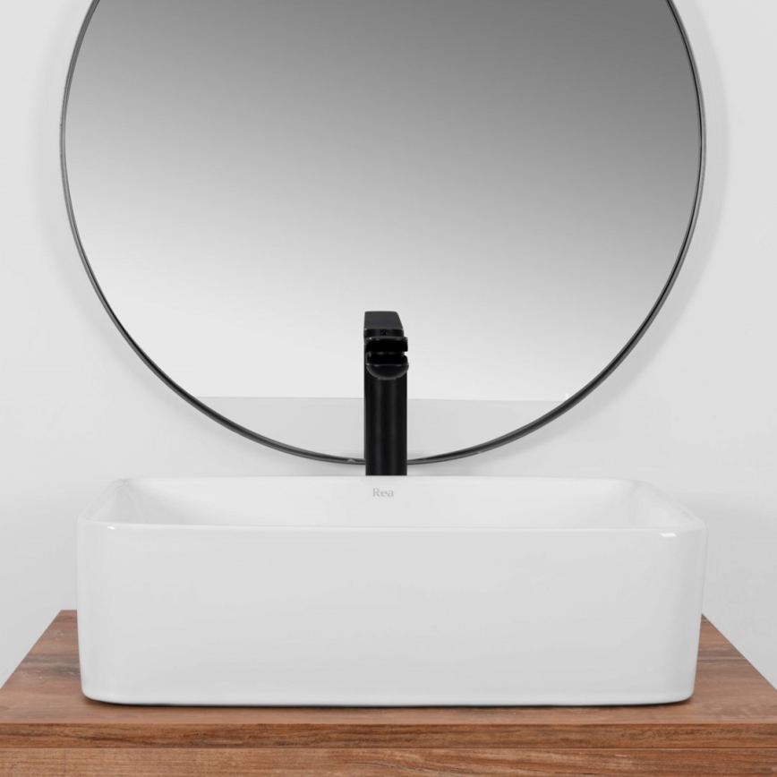 REA-U0669 - Nadgradni umivaonik ANITA 37,5x48,5 cm keramika/sjajna bela