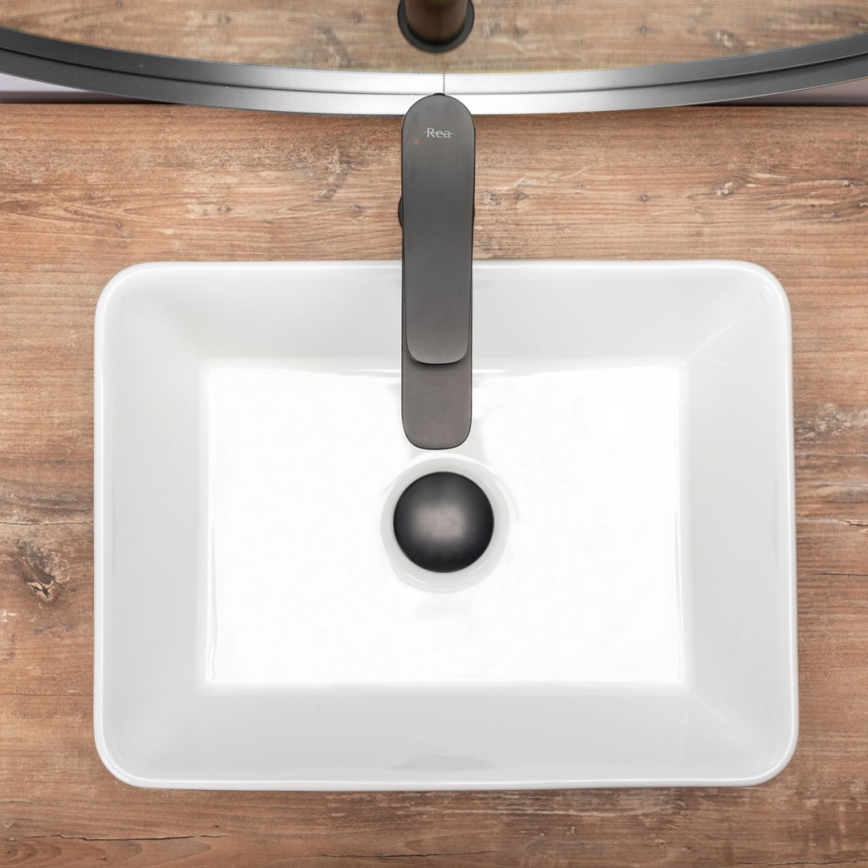 REA-U0952 - Umivaonik na ploču ANITA MINI 31x41 cm keramika/sjajna bela