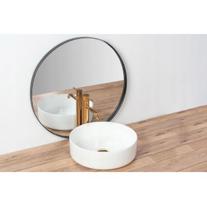 REA-U18918 - Umivaonik za ploču SAMI, Ø 36 cm, keramika/sijajna bela