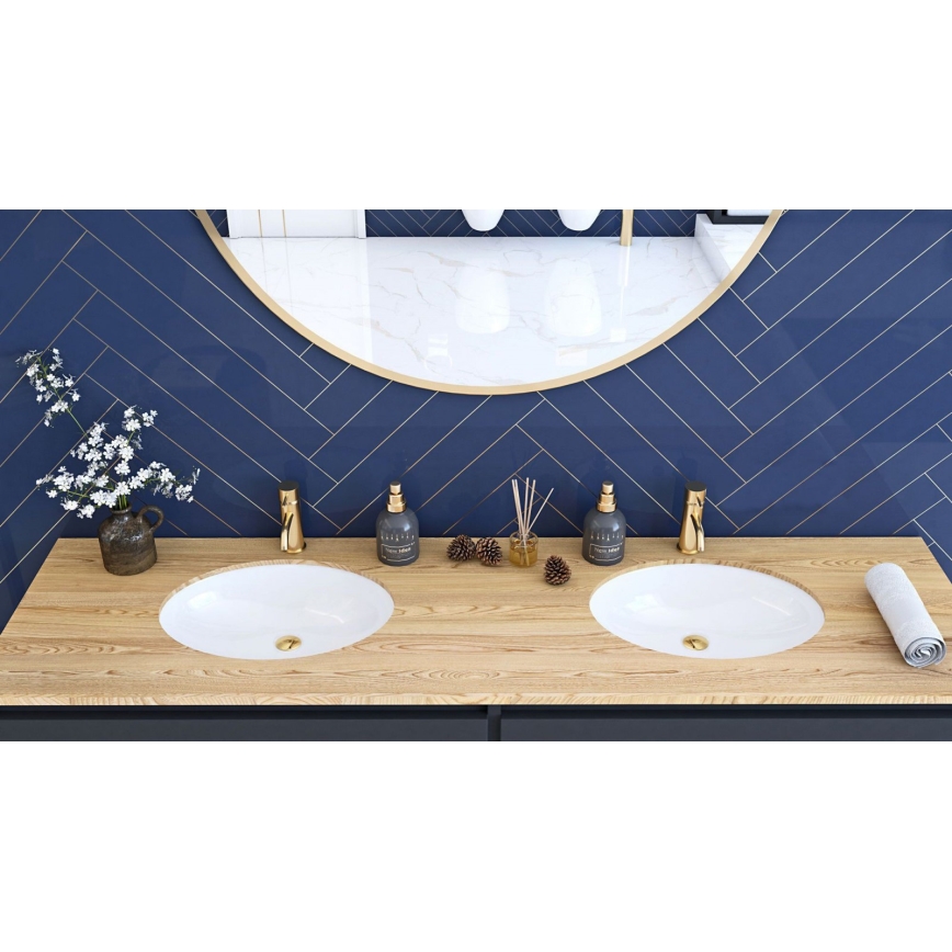 REA-U6330 - Ugradni umivaonik NEL 39x47,5 cm keramika/sjajna bela