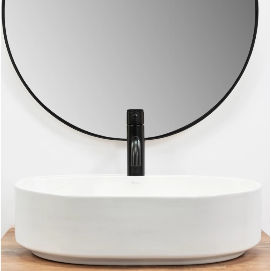 REA-U6563 - Umivaonik za ploču NADIA 38x50 cm keramika/sjajna bela