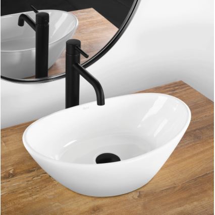 REA-U6802 - Umivaonik na ploču KATE 27x45 cm keramika/sjajna bela