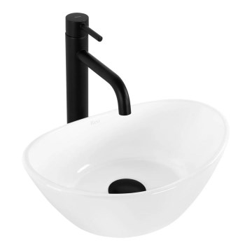 REA-U6803 - Umivaonik na ploču KATE 24,5x36,5 cm keramika/sjajna bela