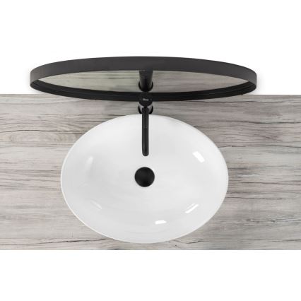 REA-U8198 - Nadgradni umivaonik CAROLA SLIM 39x51,5 cm keramika/sjajna bela