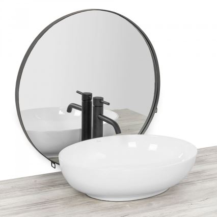 REA-U8198 - Nadgradni umivaonik CAROLA SLIM 39x51,5 cm keramika/sjajna bela
