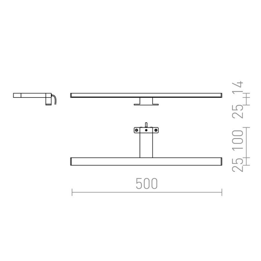 RED - Design Rendl - R12400 - LED osvetljenje za kupatilsko ogledalo BALEA LED/7W/230V IP44