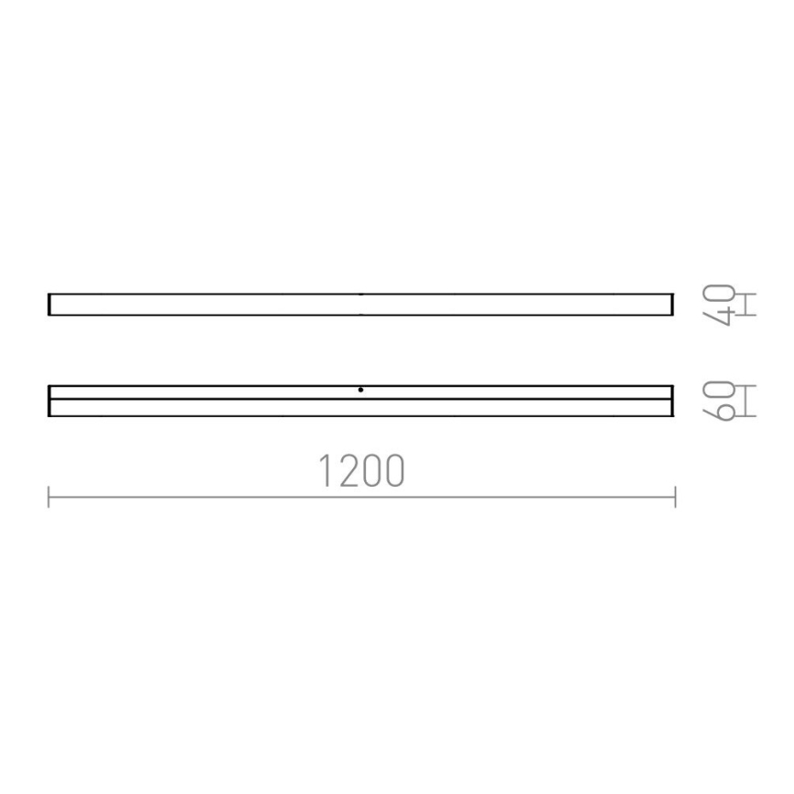 RED - Design Rendl - R12406 - LED osvetljenje za kupatilsko ogledalo LEVIA LED/24W/230V IP44