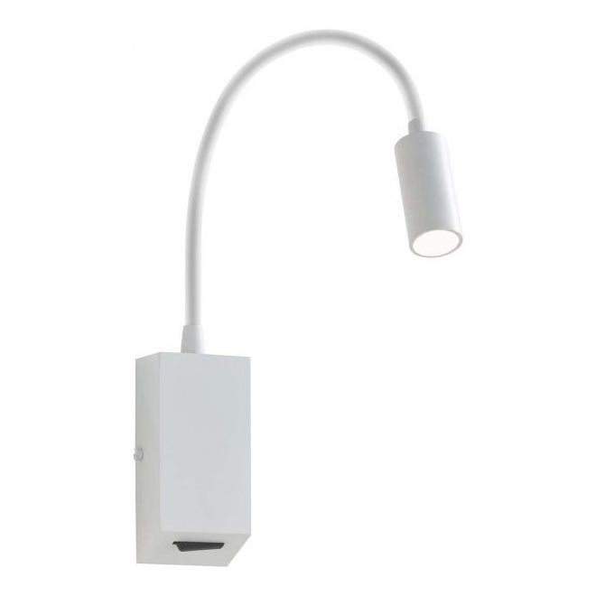 Redo 01-1193 - LED fleksibilna lampica HELLO LED/3W/230V bela