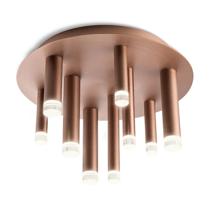 Redo 01-2040 - LED plafonsko svetlo MADISON 9xLED/4W/230V, u boji bakra