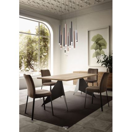 Redo 01-2043 - LED luster na sajli MADISON LED/4W/230V zlatna