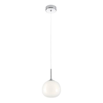 Redo 01-2081 - Luster na sajli KIWI 1xG9/40W/230V prečnik 12 cm sjajni hrom/bela