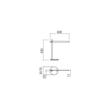 Redo 01-2212 - LED prigušiva stona lampa OMEO sa dodirom LED/5,5W/230V 3000/4500/6500K bela