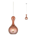 Redo 01-2257 - Luster na sajli LOB 1xE27/42W/230V, prečnik 18 cm, bakar