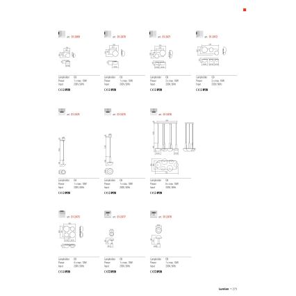 Redo 01-2469 - Zidna lampa LUMIEN 1xG9/10W/230V zlatna/bela