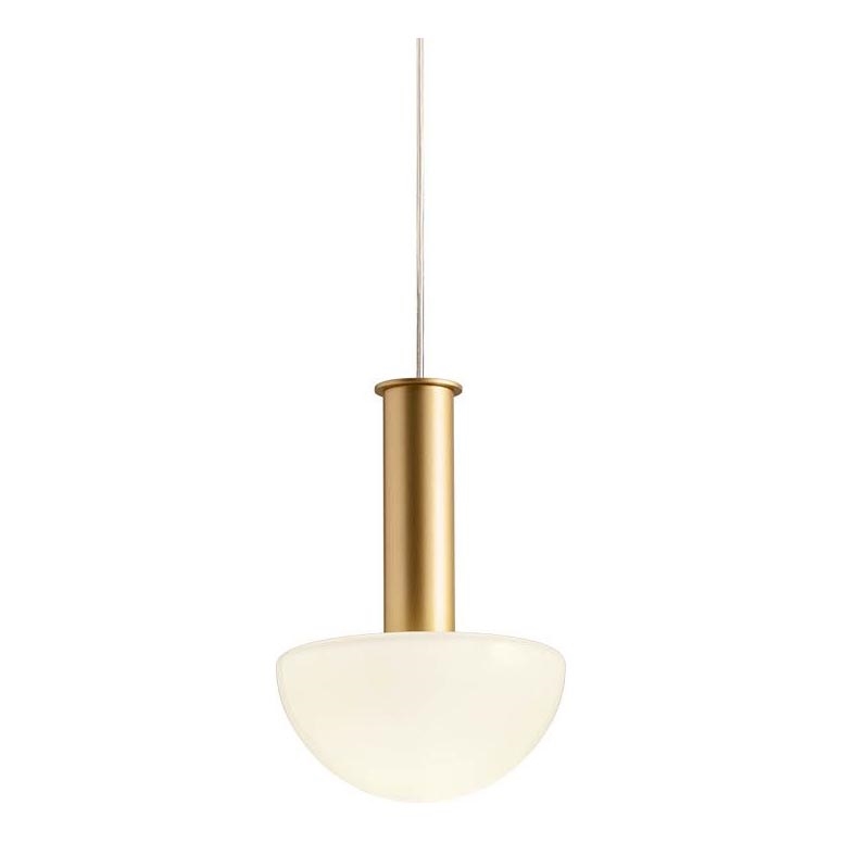 Redo 01-2474 - Luster na sajli LUMIEN 1xG9/10W/230V prečnik 13 cm zlatna/bela