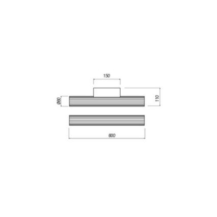 Redo 01-2591 - LED osvetljenje za kupatilsko ogledalo RIGAL LED/12W/230V 4000K 60 cm CRI 90 IP44 sjajni hrom/bela