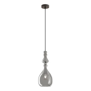 Redo 01-2938 - Luster na sajli AMBIX 1xE27/42W/230V Ø 18 cm siva