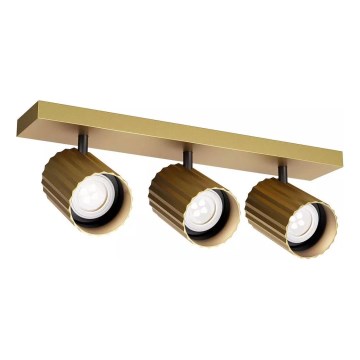 Redo 01-3405 - Spot svetiljka DELPHI 3xGU10/7W/230V zlatna