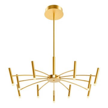 Redo 01-3448 - LED luster na šipci RAYEN LED/60W/230V CRI 90 (prigušiva) u zlatnoj boji