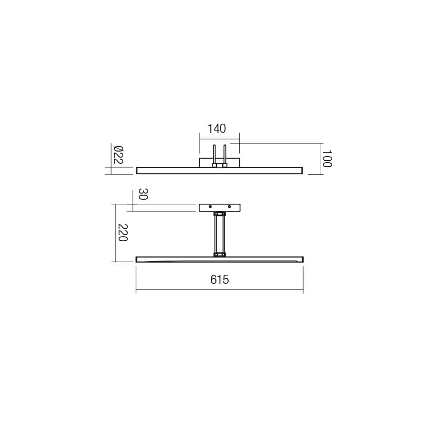 Redo 01-3470 - LED svetlo za slike IKON LED/16,4W/230V 61,5 cm CRI 92 bela